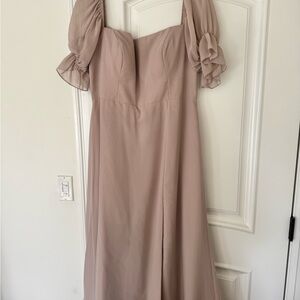 Revelry Dusty Pink Long Sleeve Dress